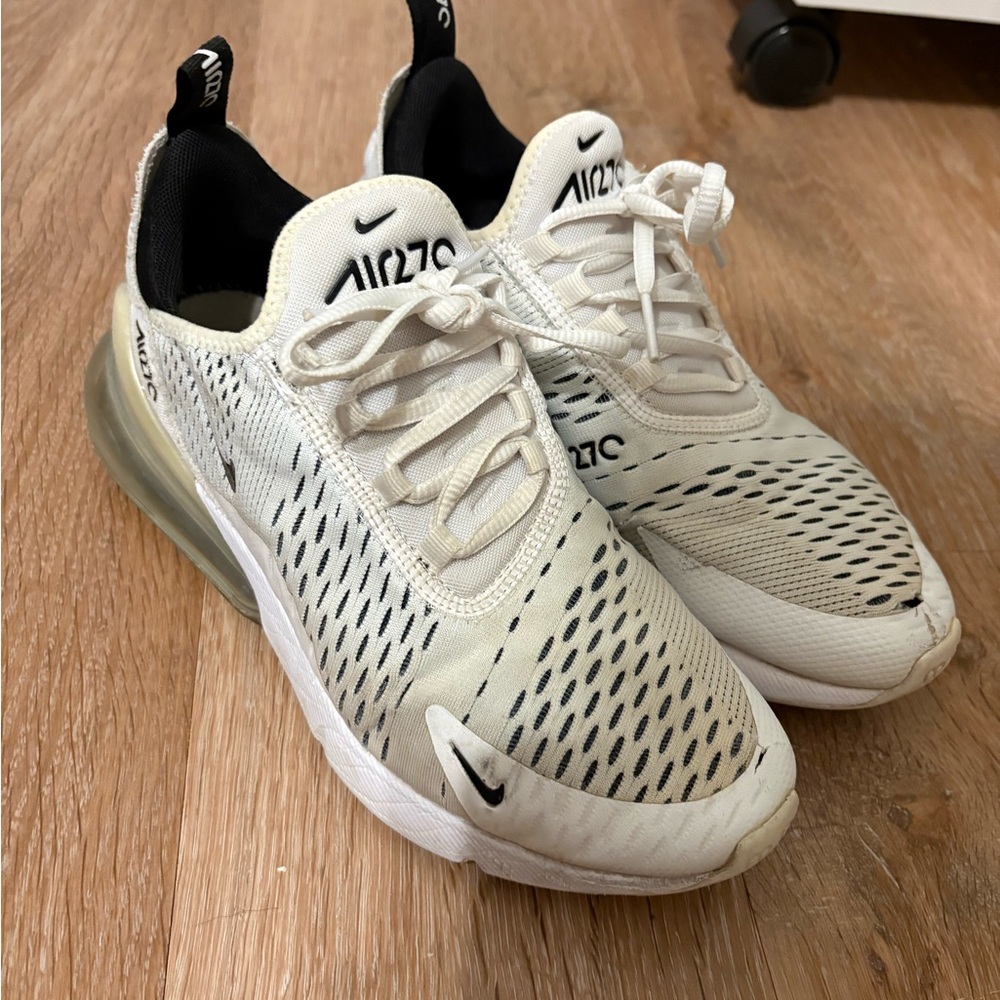 Nike Air Max 270 Cream and Black Sneakers
